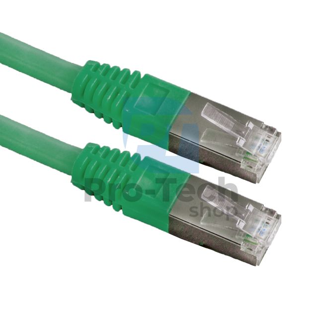 Kábel FTP Cat. 6 Patchcord RJ45, 0,25m, zelený 72483
