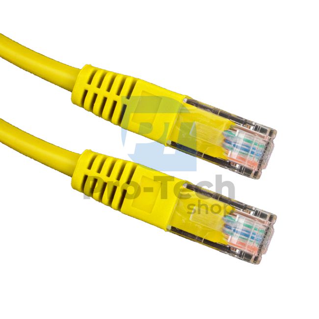 Kábel UTP Cat. 6 Patchcord RJ45, 0,5m, žltý 72480