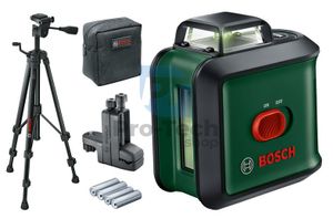 Krížový líniový laser Bosch UniversalLevel 360 Premium so statívom a univerzálnym držiakom 15223